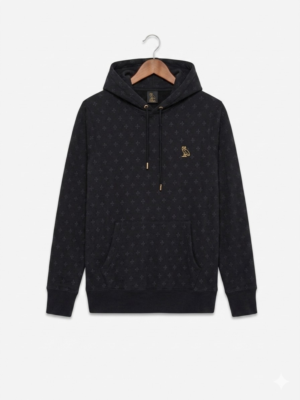 OVO Octobers Very Own Monogram Owl Hoodie Black Sweatshirt Men’s Size XS